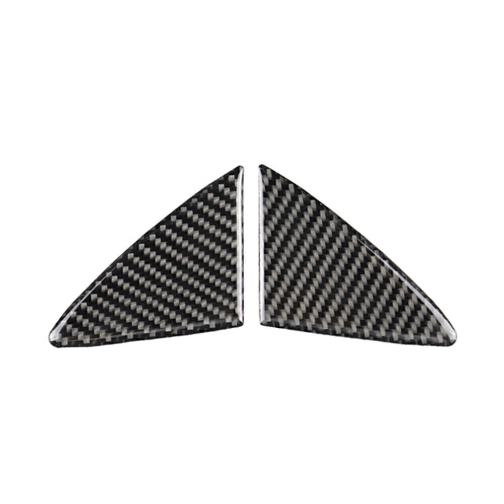 2pcs Carbon Fiber Front Grille Grill Cover Trim for Mazda 3 Axela 2014 2015 2016