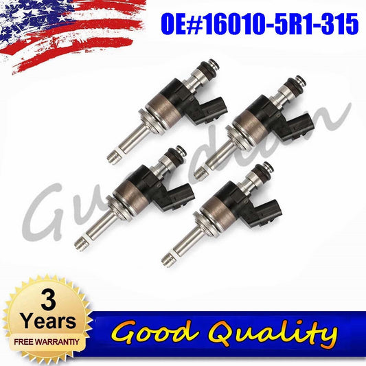 4PCS Fuel Injector 16010-5R1-315 160105R1315 for HONDA FIT 2015-2019 2016 2017