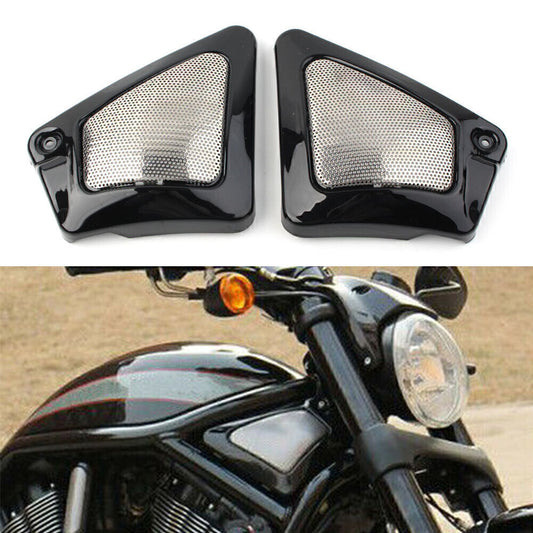 2PCS Frame Neck Side Cover Guard Black for Harley V-Rod VRSCD VRSCDX VRSCA VRSCB
