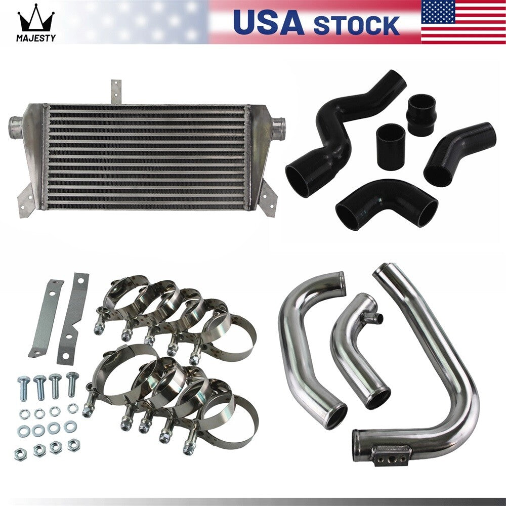 Front Mount Intercooler Kit for Audi A4 1.8T Turbo B6 Quattro 2002-2006 Black