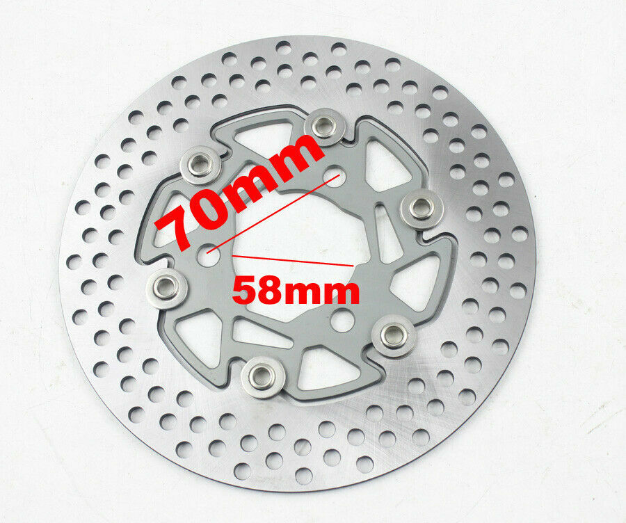 Gold 220MM Adelin Floating Disc Brake Rotor for Honda Ruckus Bikes 58MM 70MM