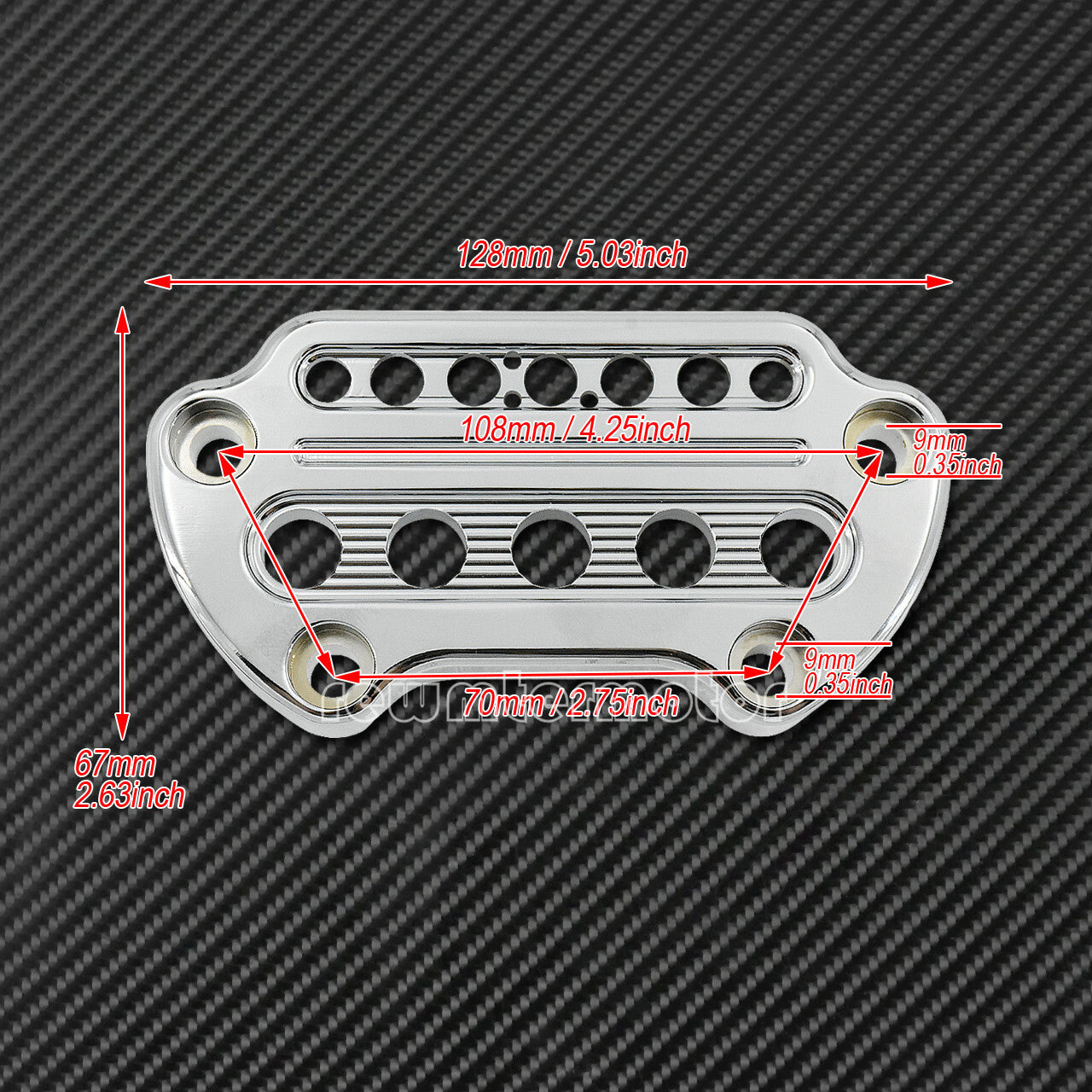 Chrome Front Indicator Handlebar Clamp Cover +Speedometer Bracket Fit for Harley