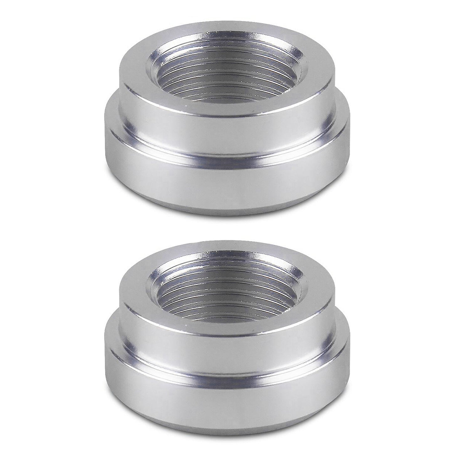 2Pcs Weld On Flange Fitting Bung Adapter 3/8 NPT Female Aluminum Accessories