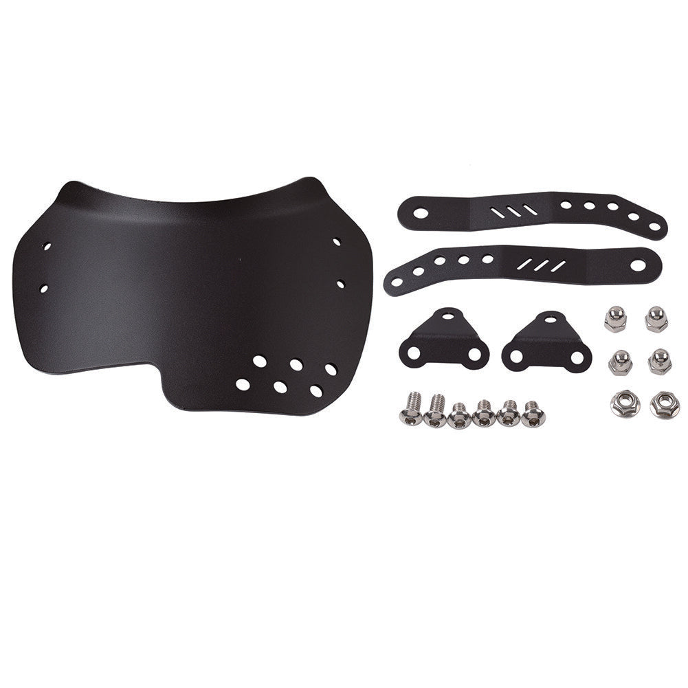 Motorcycle 6-8 Round Headlight Windshield Windscreen Universal W/Bracket