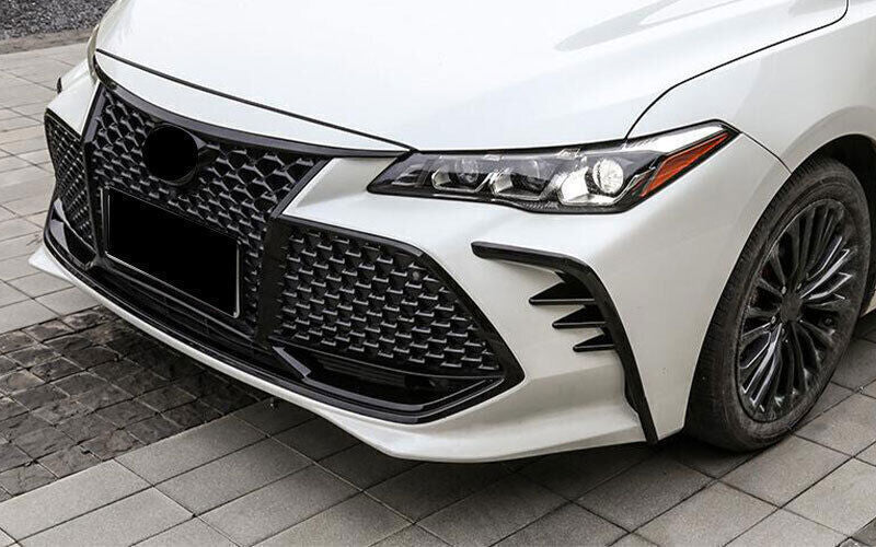 Glossy Black Front Fog Light Lamp Strips Cover Decor for Toyota for Avalon 2019-2022