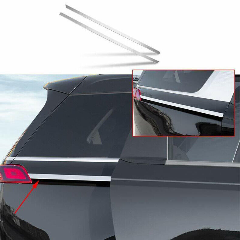 for Kia Carnival 22-23 Silver Steel Body Electric Door Slide Molding Strip Trim