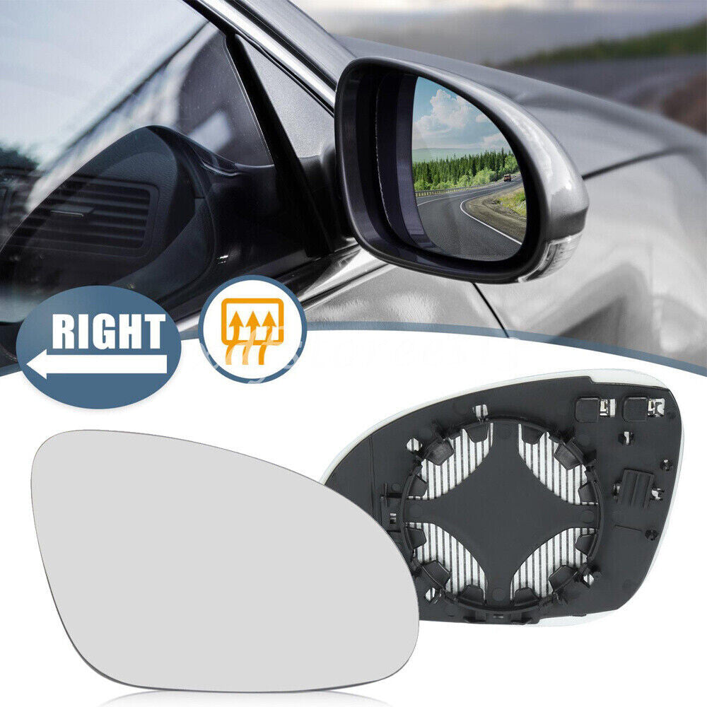Right Passenger Side Mirror Glass for VW for Passat for Golf for Jetta MK5 EOS R32 2005-2009