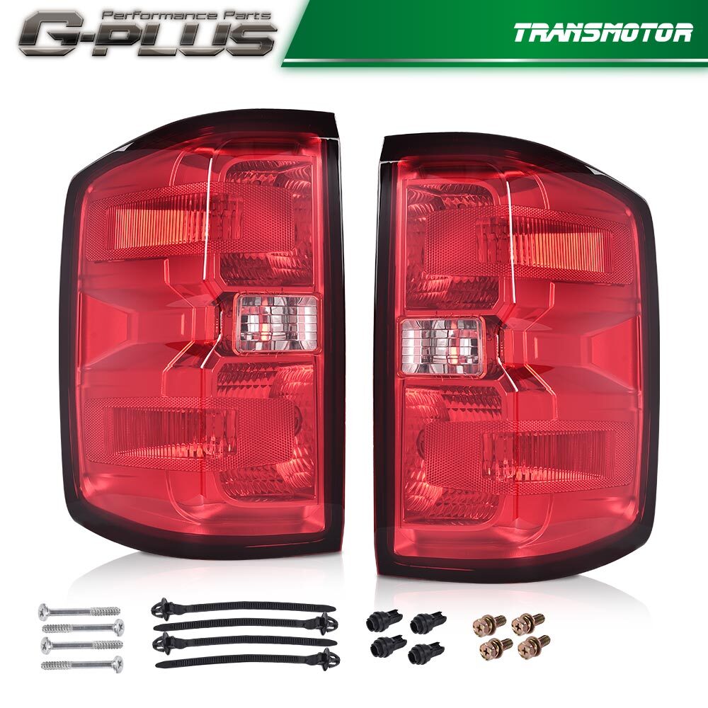 new, suitable for 2014-2019 Silverado models. Red lens taillights and brake lights.