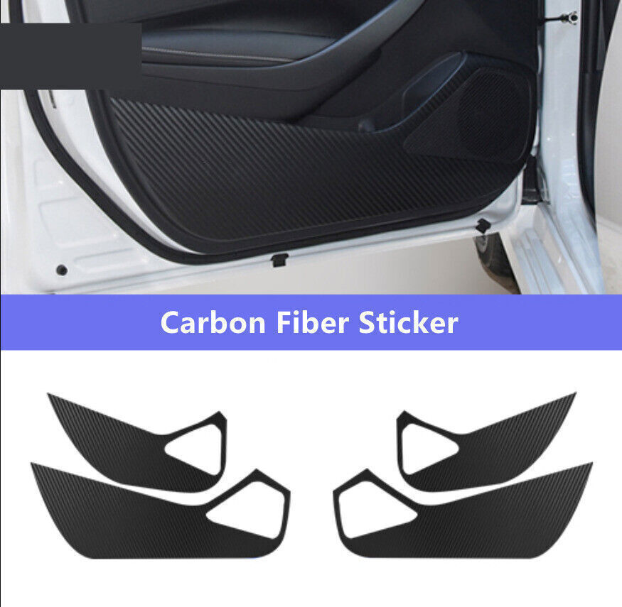 for Toyota for Corolla 20-2024 Carbon Fiber Sticker Inner Door Anti Kick Panel Cover