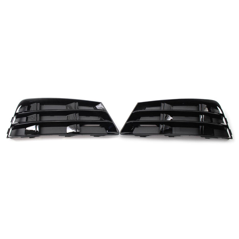 2pcs Front Bumper Fog Light Grille Cover Lower Grill for AUDI A4 B9 2016-2018