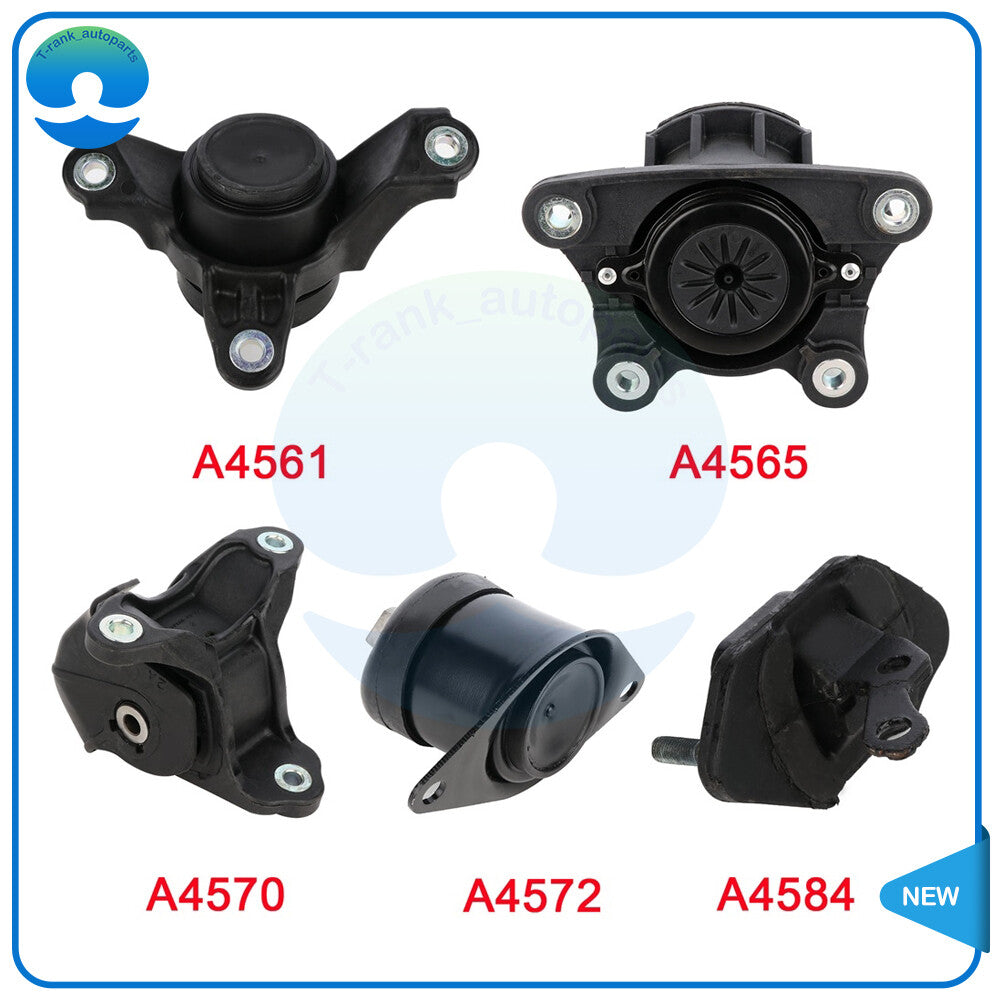 For 2008-2011 for Honda Accord 2.4L 5Pcs Front  Right Motor  Trans Mount Set