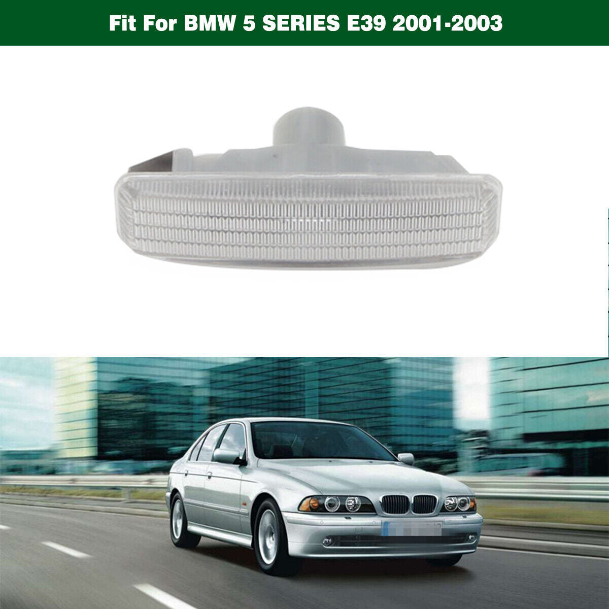 1Pcs Fender Side Marker Lamp Turn Signal Light Fit for BMW 5SERIES E39 2001-2003