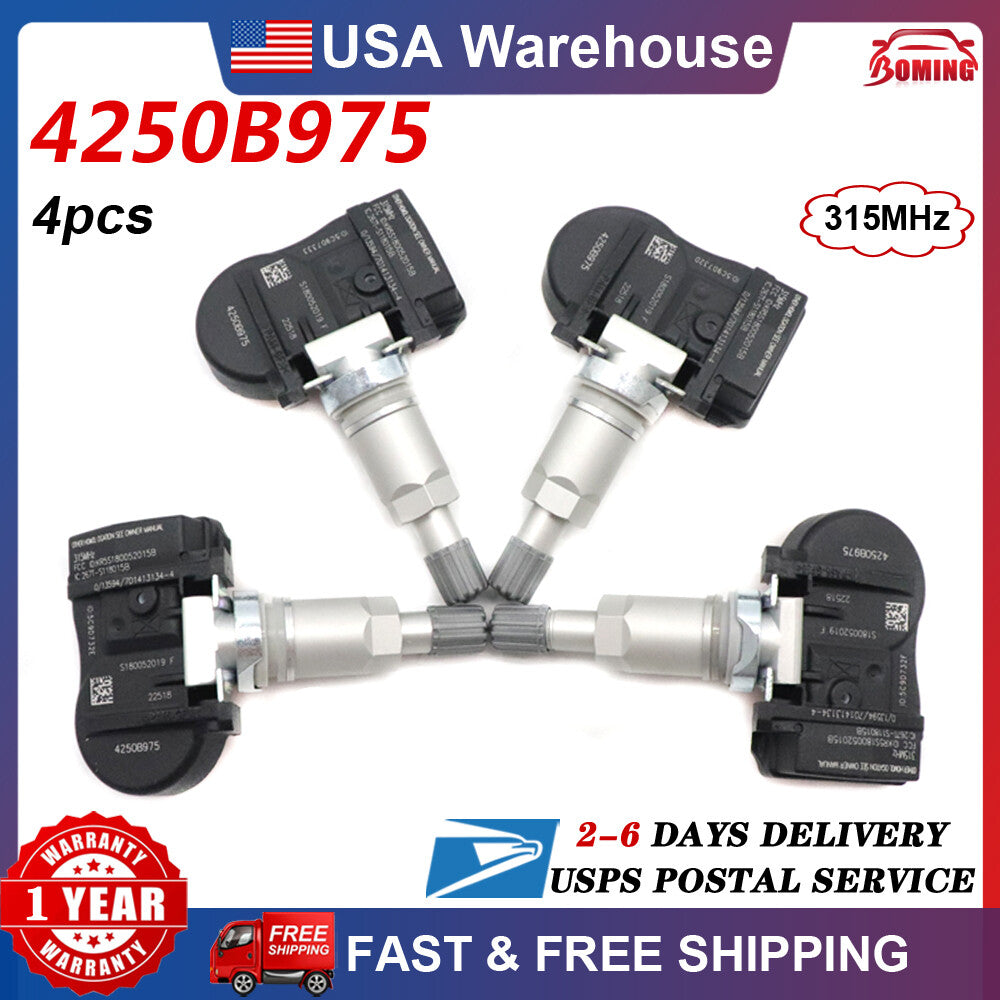 Set 4pcs TPMS Tire Pressure Sensor for Chrysler for Dodge for Jeep 56029526AA 315MHz US