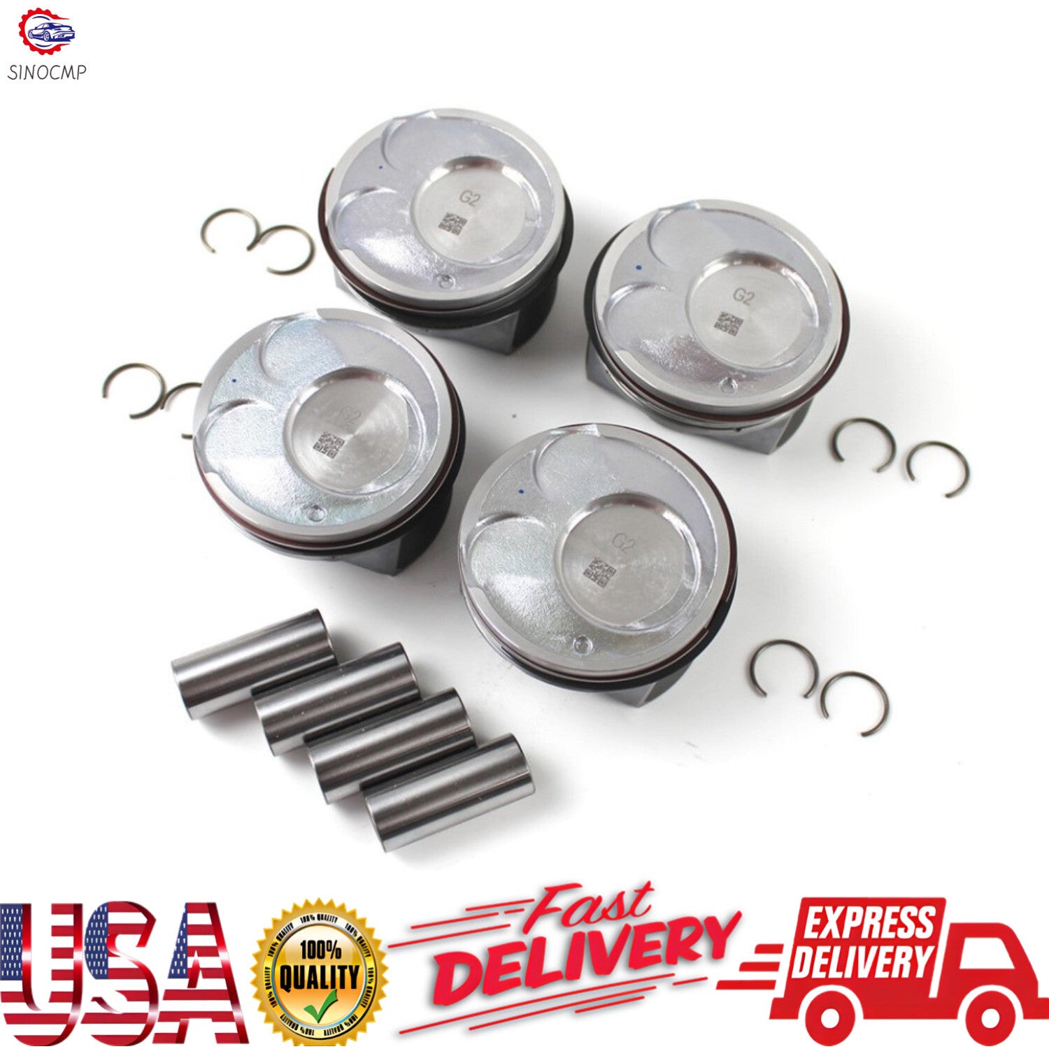 4X Piston  Rings Kit Set For 2.0L for Kia Soul Forte Forte5 Forte Koup 2014-2018
