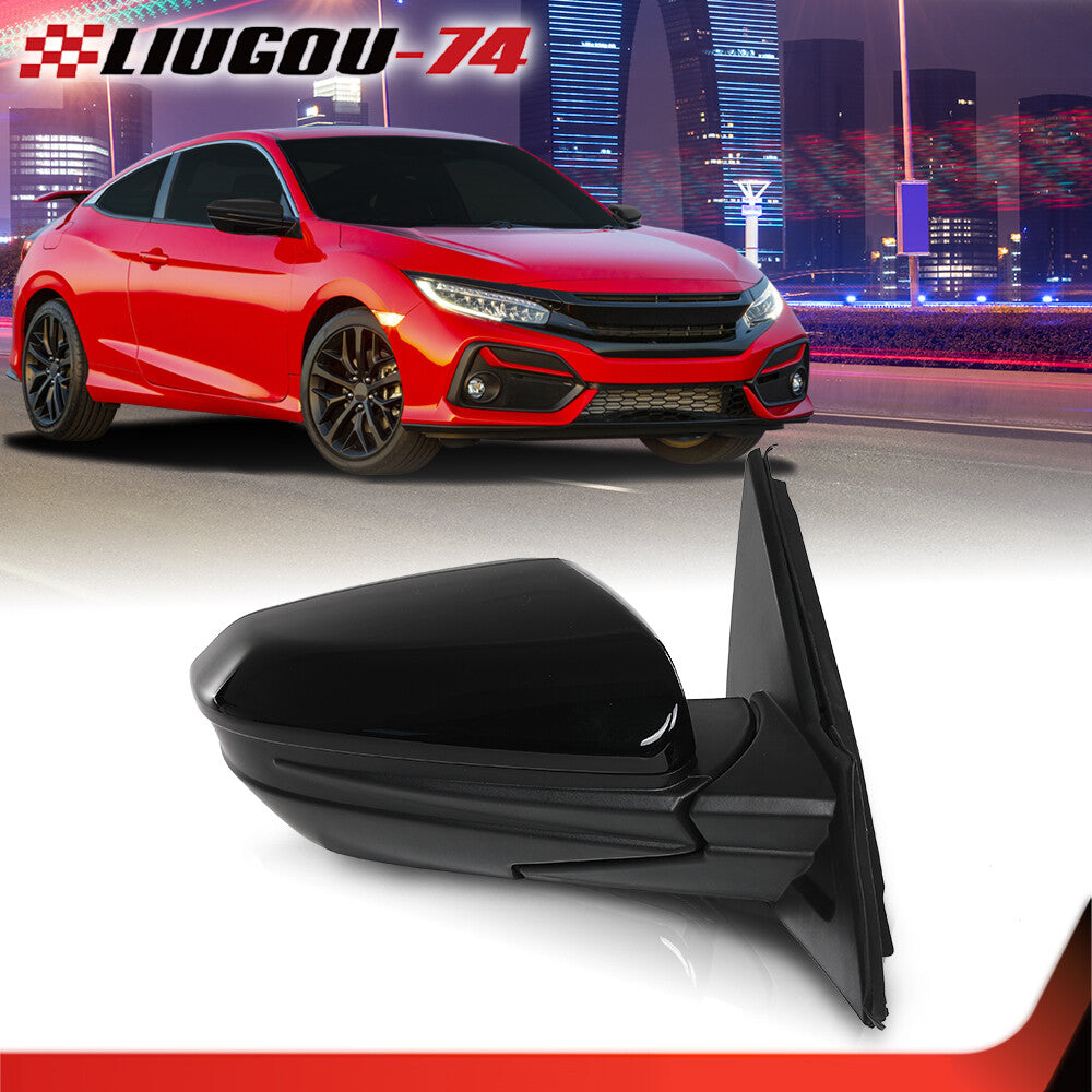 Suitable for Honda for Civic LX DX 16-21 power-folding mirror, passenger side.