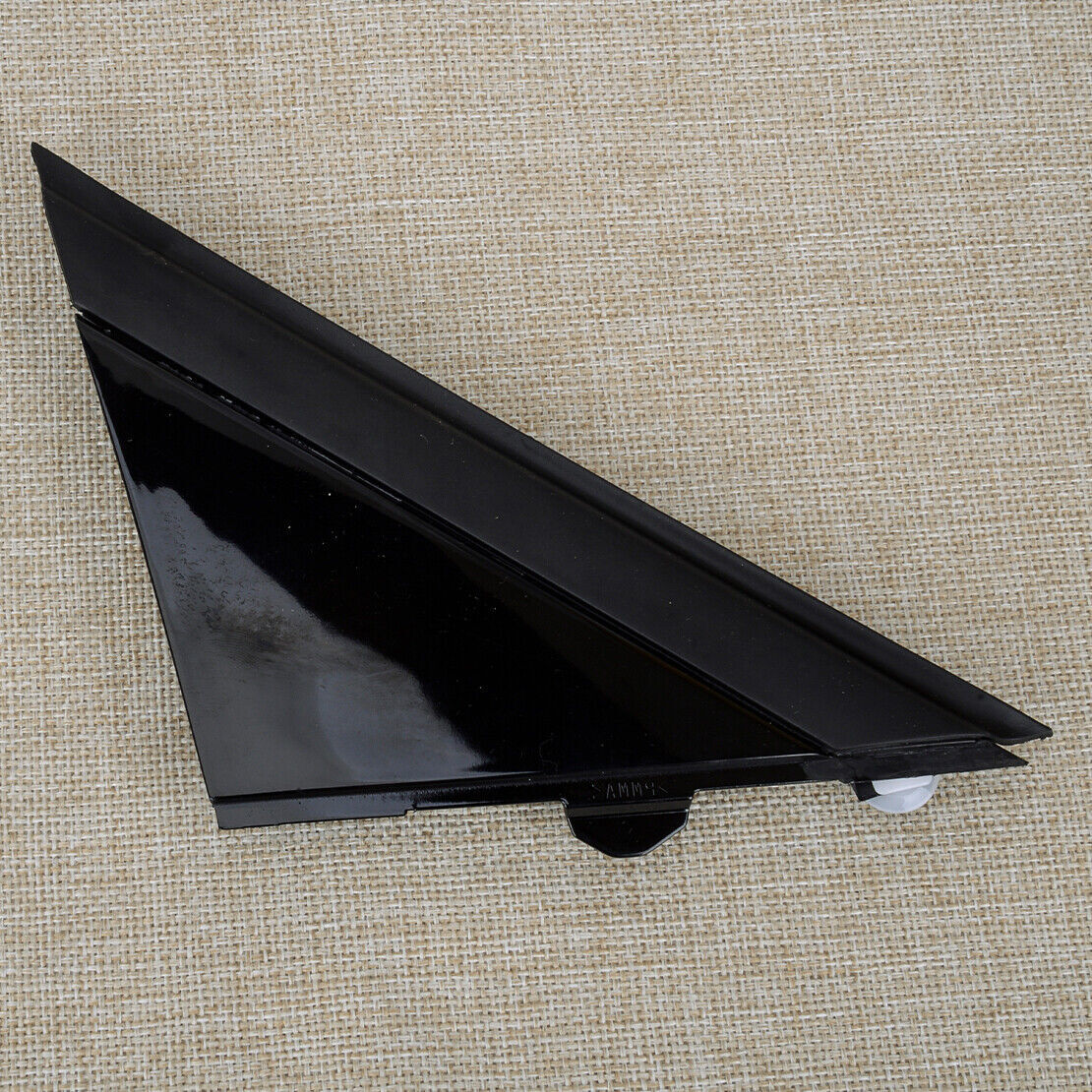 Right mirror triangle cap cover black shiny fits for Fiat 500 su
