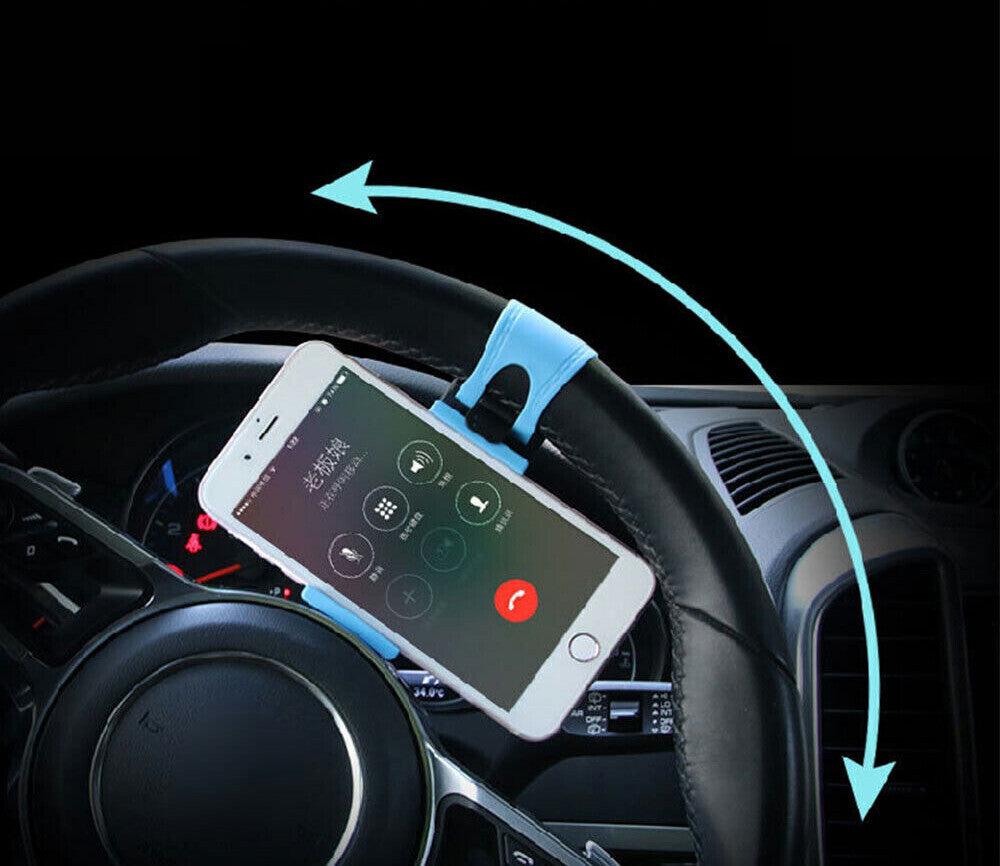 AUTO CAR DECORATIVE ACCESSORIES Clip Car Steering Wheel Bike Handlebar Holder