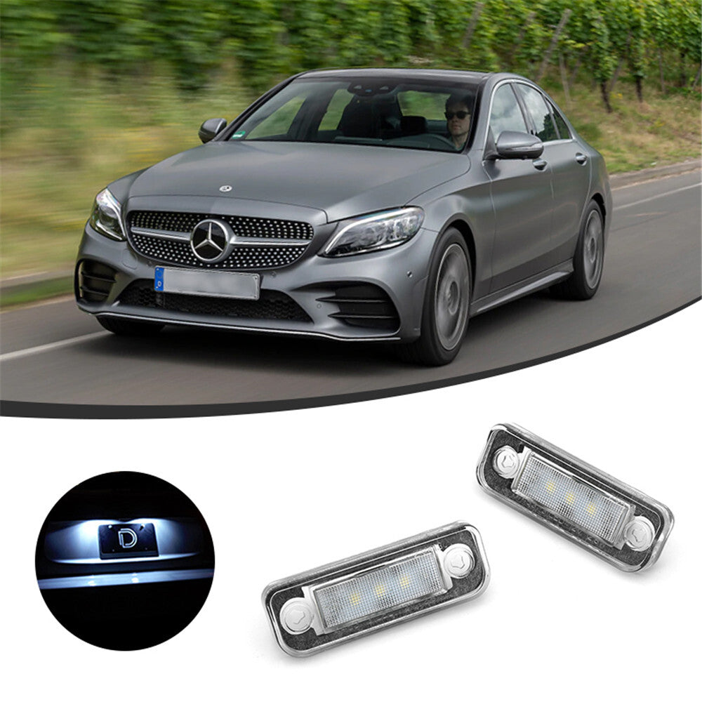 Rear Led License Plate Number Lights Lamps Bulbs for Benz for Mercedes W203 5D W211