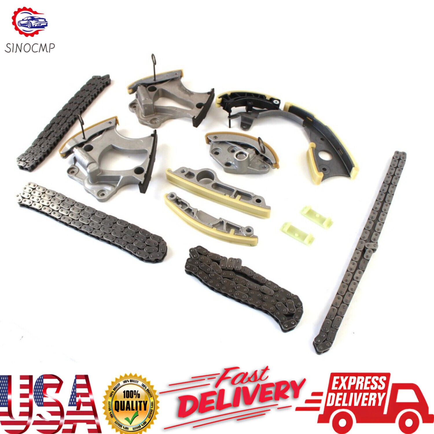 Timing Chain Kit Fits for Touareg S4 for A8 A7 CNAA CJWB 3.0T Engine Timing Chain