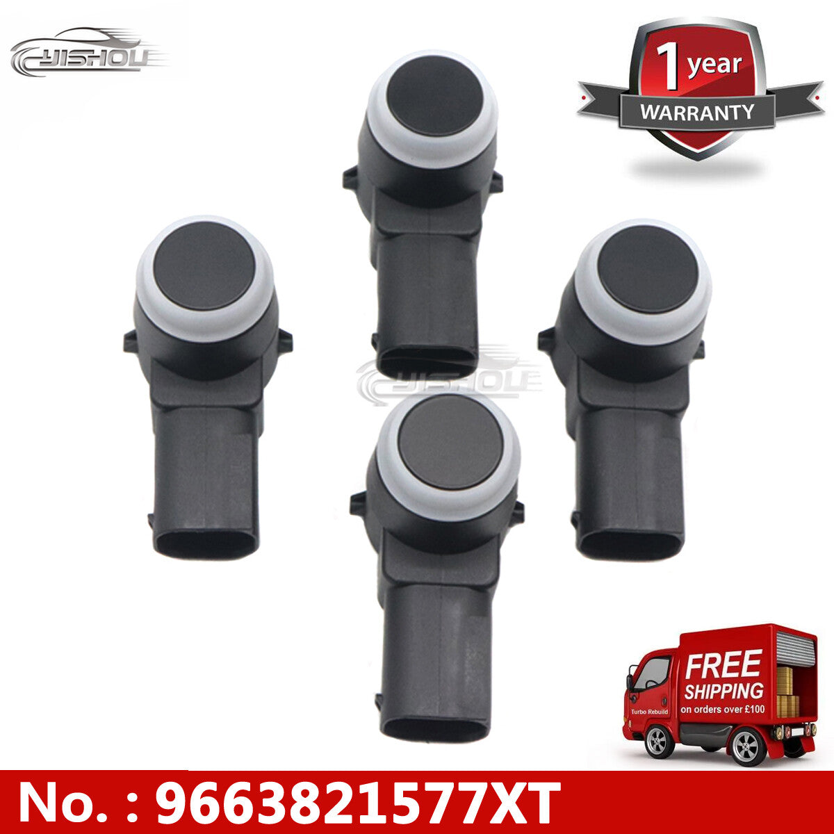 9663821577 PDC parking sensor suitable for Peugeot 307, 308, 407, RCZ. Partner: for Citroen C4 C5.