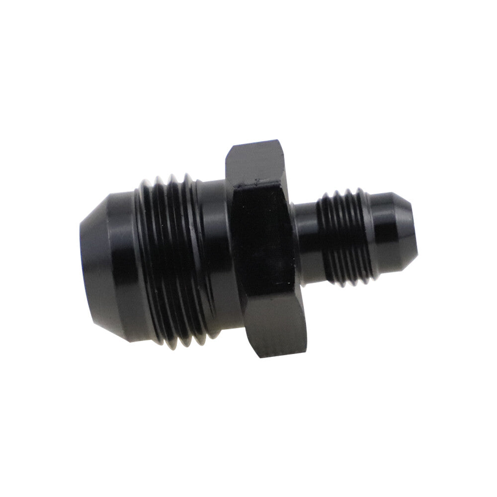 1-Pack - 8AN to 4AN Male Gearbox Alliance Black Aluminum