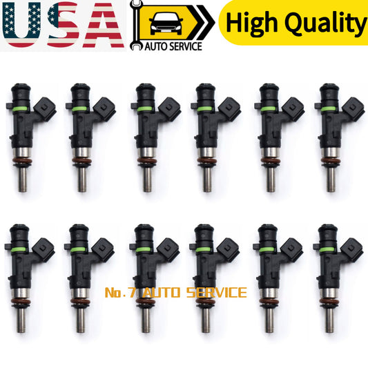 12 Fuel Injectors for FERRARI 599 GTB GTO SA F430 4.3L 6.0L fit 0280158124