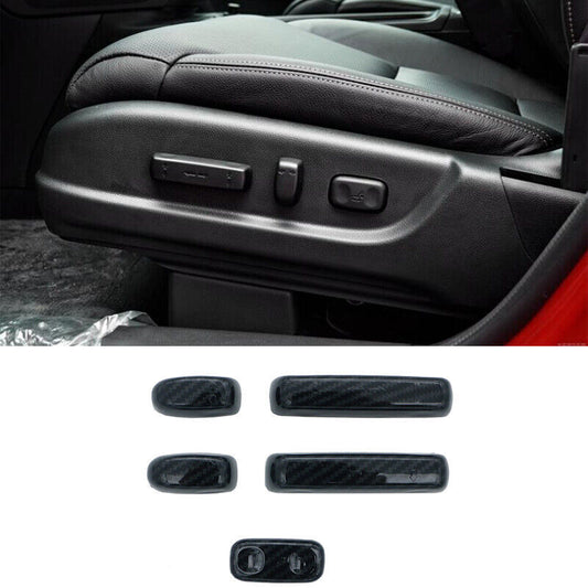 ABS Carbon Fiber for Seat Adjustment Handle Cover Trims for Honda CRV CR-V 2012-2016