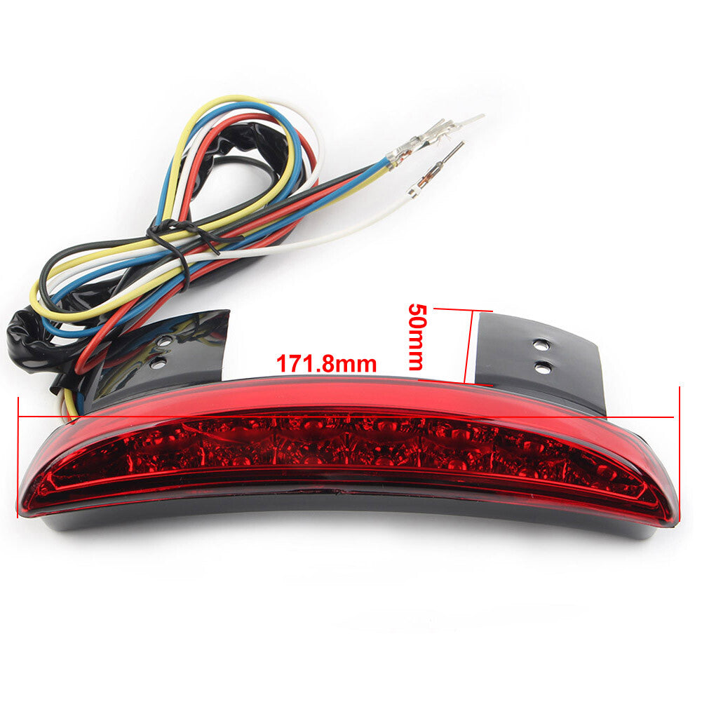 Red LED Rear Fender Edge Brake Tail Light Red for Harley Breakout Bobber