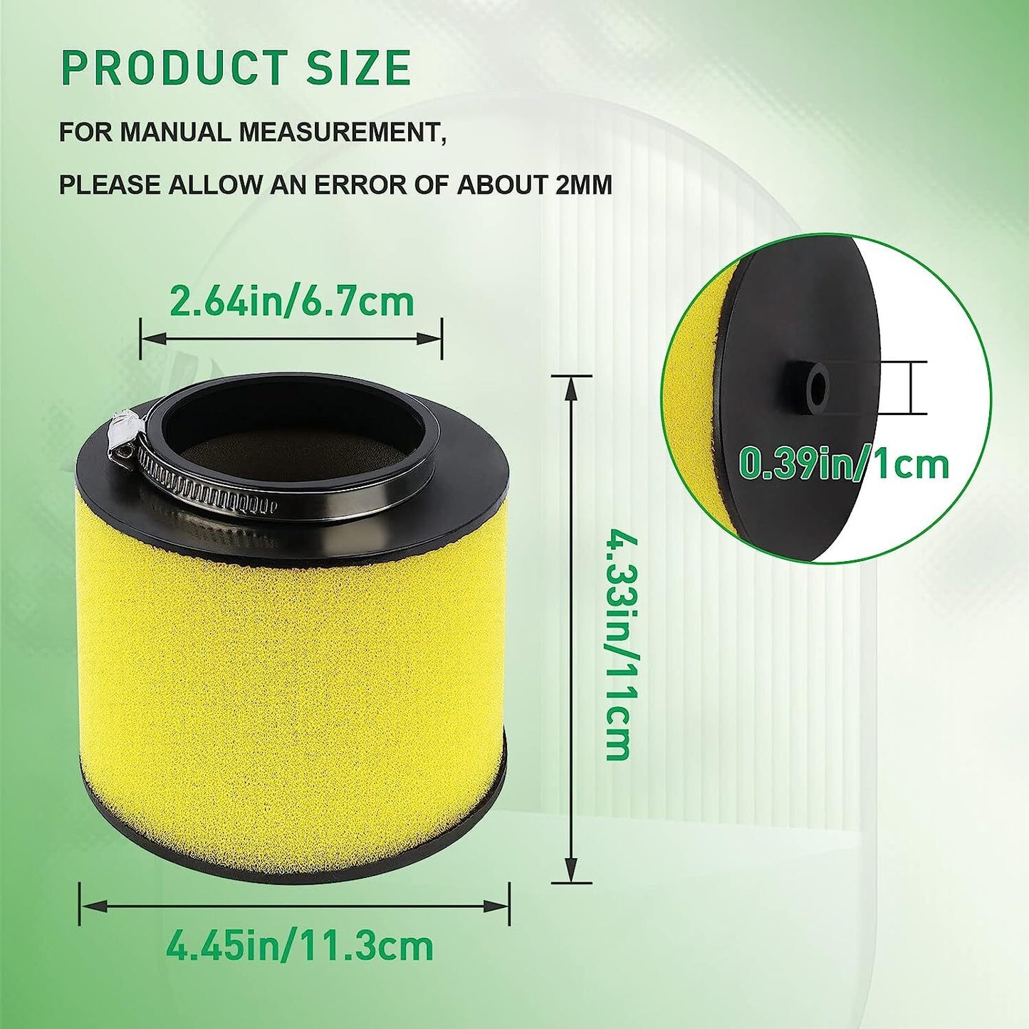 17254-HN5-670 Air Filter for Honda Rancher TRX350 TRX350FE TRX350FM TRX400