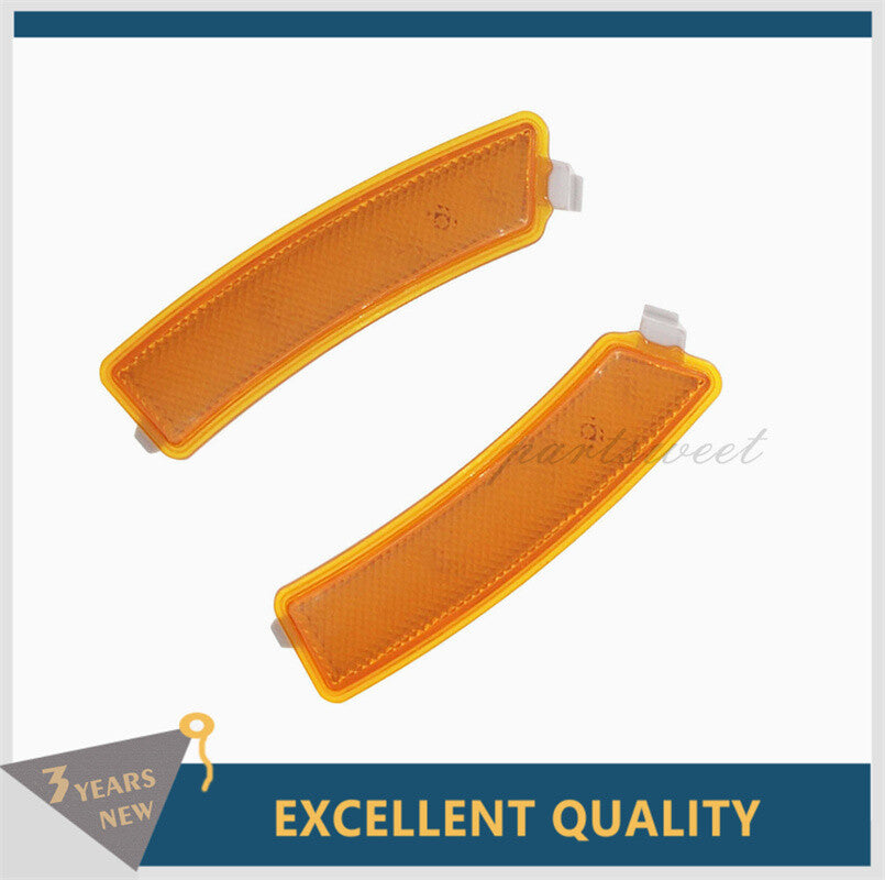 Pair LH  RH Front Bumper Side Marker Reflector Lamps Fit for 13-16 for Lincoln MKZ
