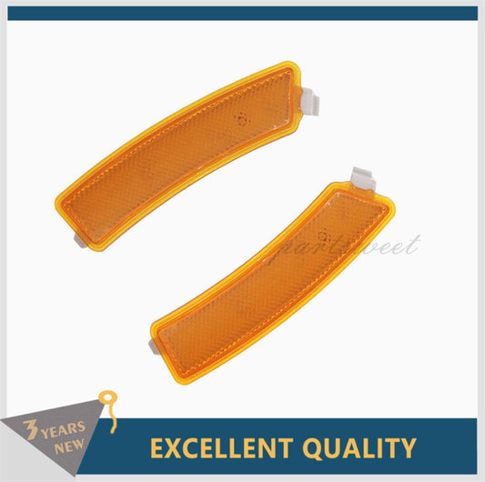 Pair LH  RH Front Bumper Side Marker Reflector Lamps Fit for 13-16 for Lincoln MKZ