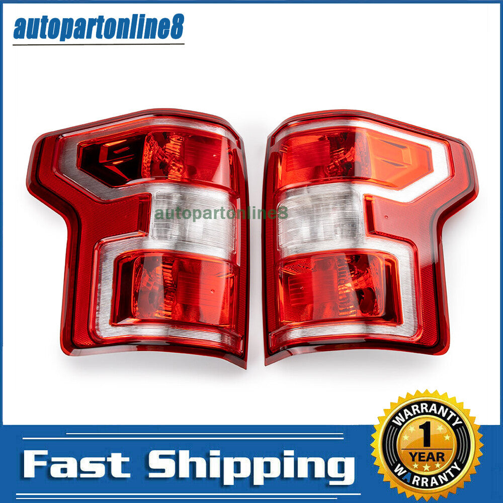Fit For 2018-2020 for Ford F150 F-150 LH+RH Red Rear Tail Lights Replacement