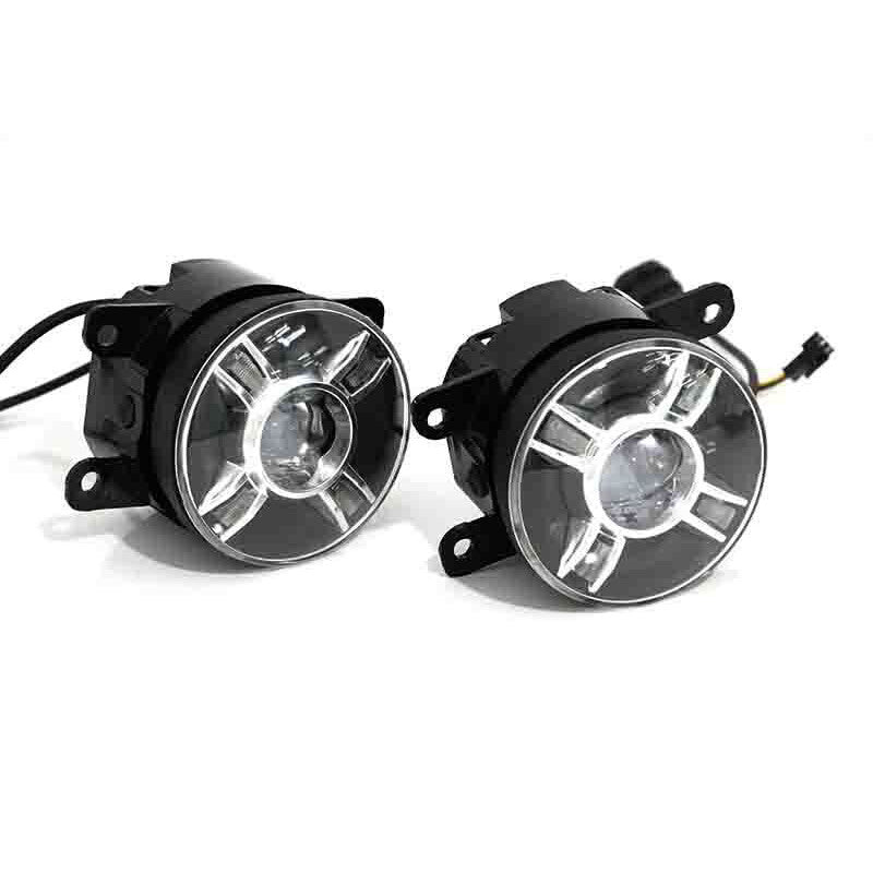 4-color car front LED projector lens, round spotlight, adjustable light ¡Á2