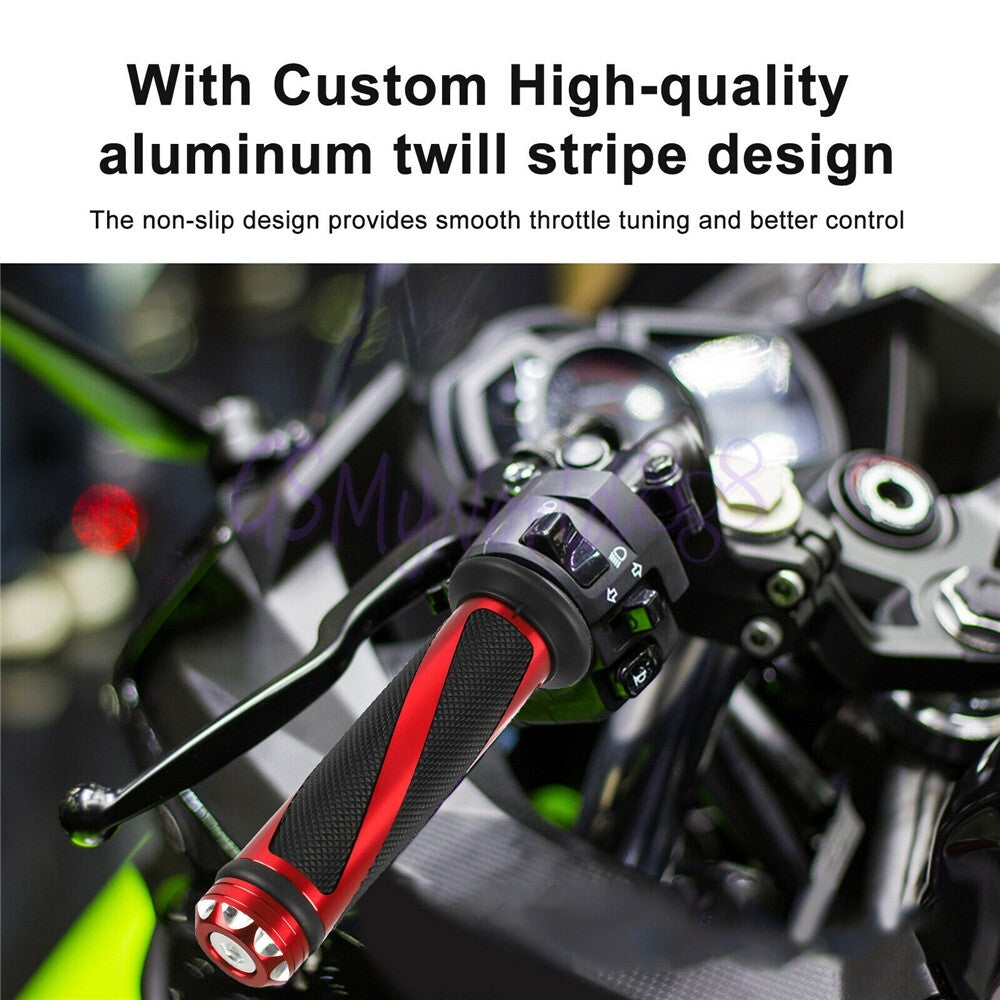 Sliver 7/8 22mm Handlebar Hand Grip Fit For CBR125 CBR250 CBR300 CBR400 CBR500