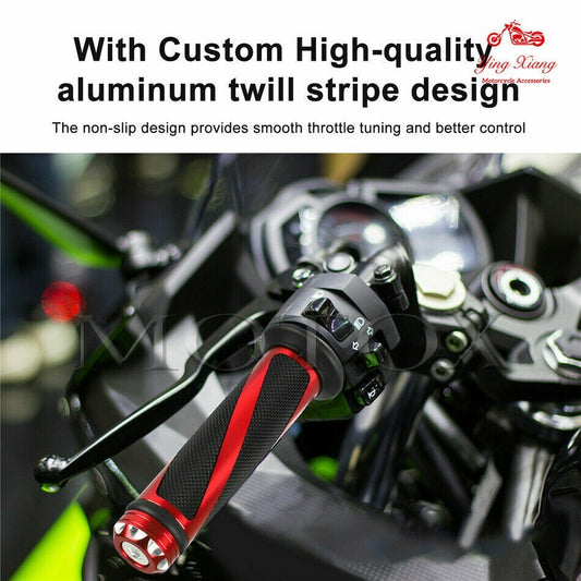7/8 Handle Bar Hand Grips Fit For 400 650 Z750 Z300 Z400 Z900 Z1000 ZX6R