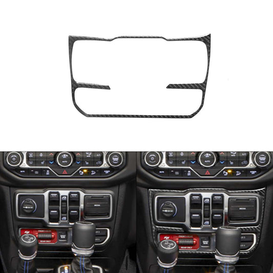 Carbon Fiber Windows Control Frame for Jeep for Wrangler Jl 2018+ Gladiator 2020+