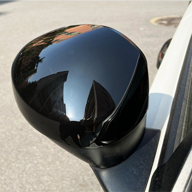 for Toyota Tundra 22-24 2X Bright Black Door Side Mirrors Rearview Trim Cover