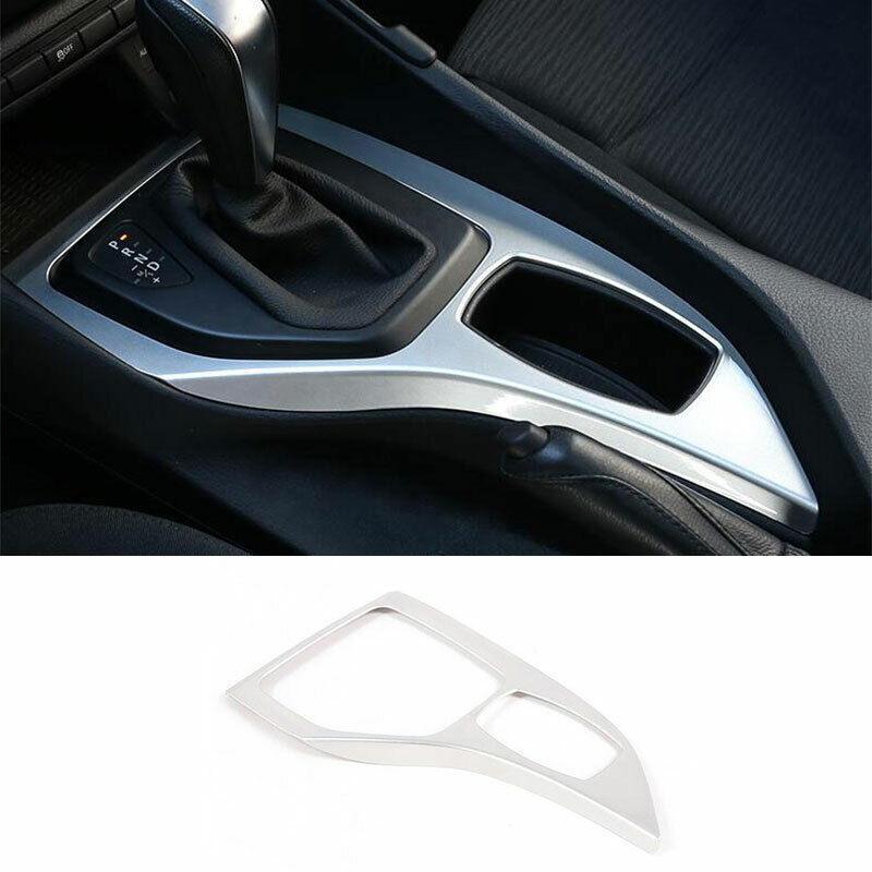for BMW X1 E84 2013-2015 ABS Silver Central Console Gear Shift Cover Trim 1PCS