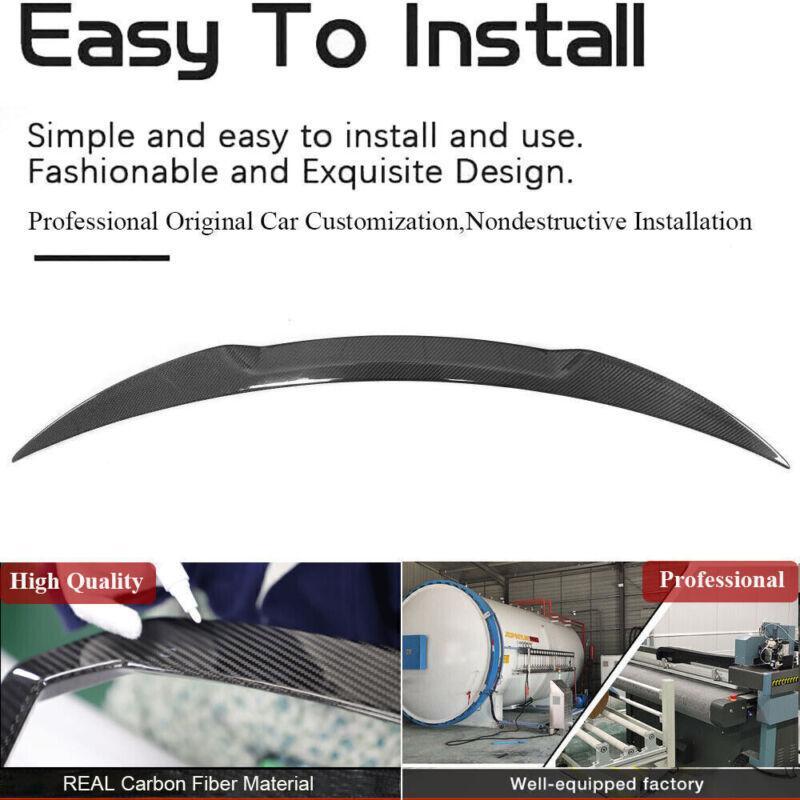 for Alfa Romeo Giulia Quadrifoglio 2015 - 23 True Carbohydrate Rear Boiler Wings