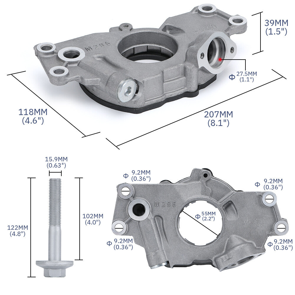 LS High Volume Oil Pump Change Kit W/Gaskets Balancer Bolt RTV For GM 5.3L 6.0L