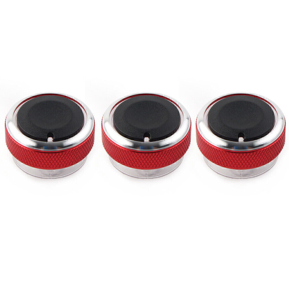Air Conditioner Switch Knob Button for Ford Focus MK2 MK3 Mondeo C/S-max 3PC Red