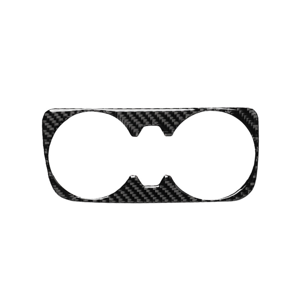 for Audi Q7 2016-2019 Carbon Fiber Water Cup Holder Panel Cover Trim Sticker