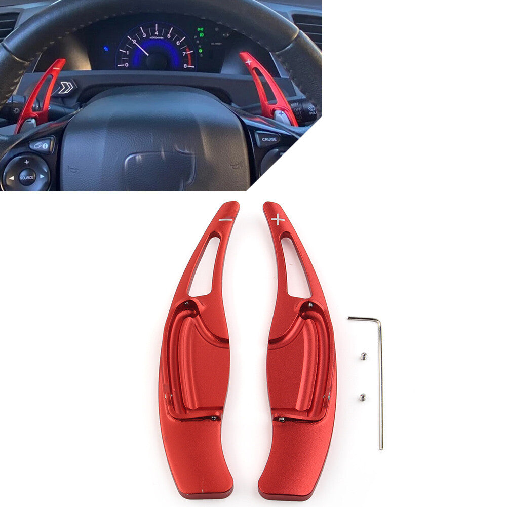 for Honda for Civic 9th 12-15 CRV Red Steering Wheel Shift Paddle Shifter Extension