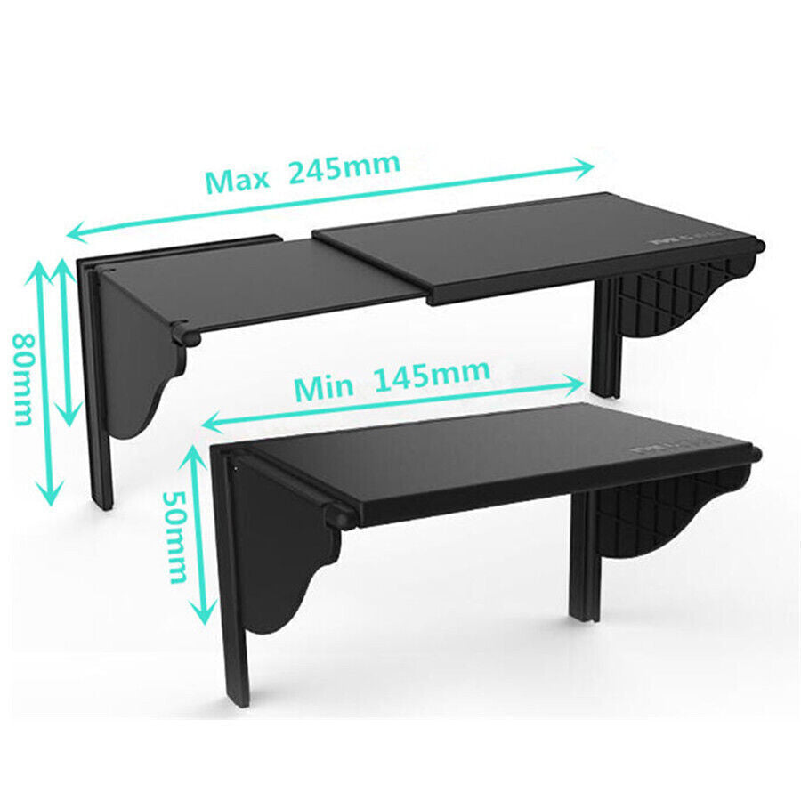 6-10 Universal Car GPS Navigation Sun Visor Sunshade Hood Width 145mm-245mm US