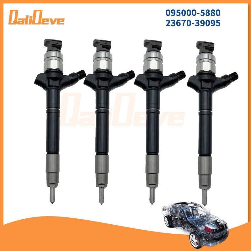 4-pack diesel fuel injectors 095000-5880 23670-39095 suitable for Toyota Hiace Hilux KD-FTV