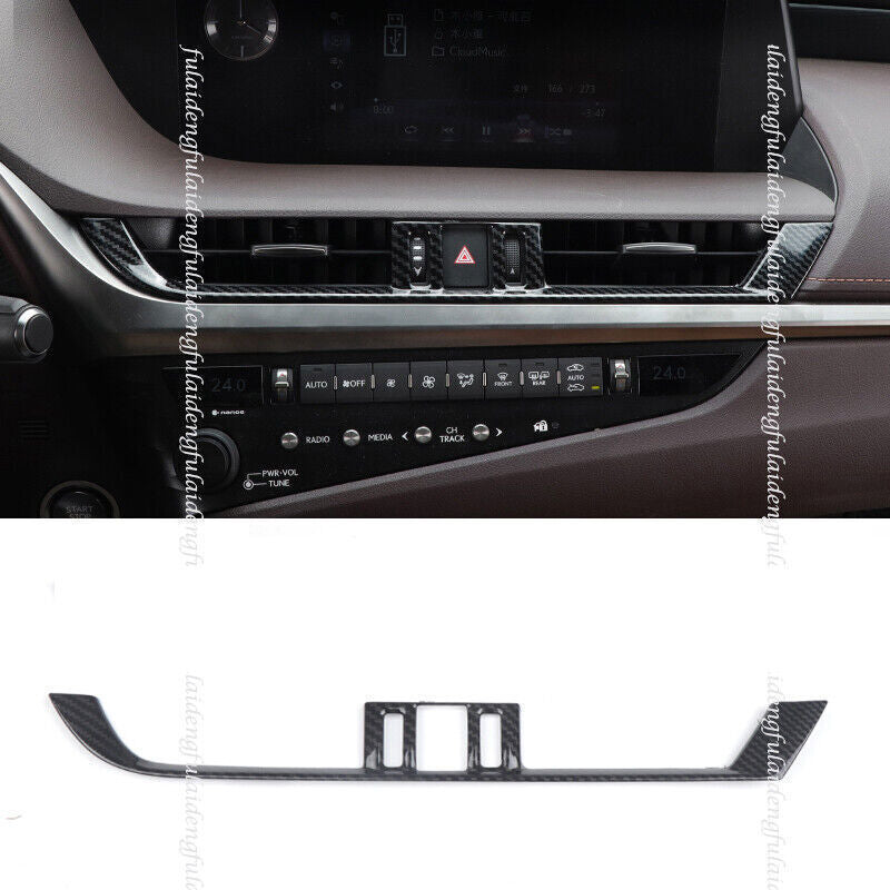 for Lexus ES350 300h 250 2019-2022 Carbon Fiber Front Air Vent Outlet Cover Trim