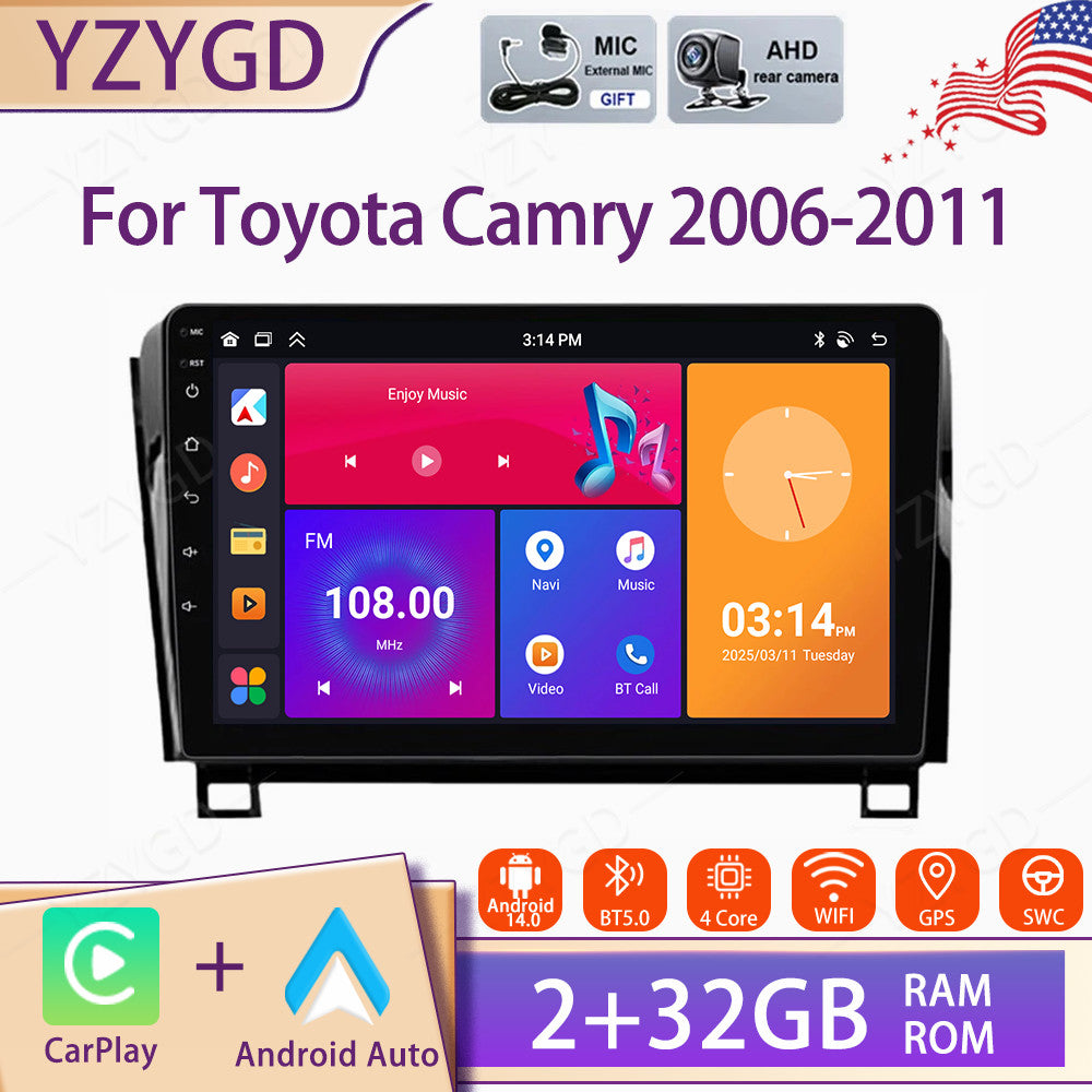 for Toyota Sequoia 2008-2018 Stereo Android Carplay Car Radio GPS Navi Screen BT