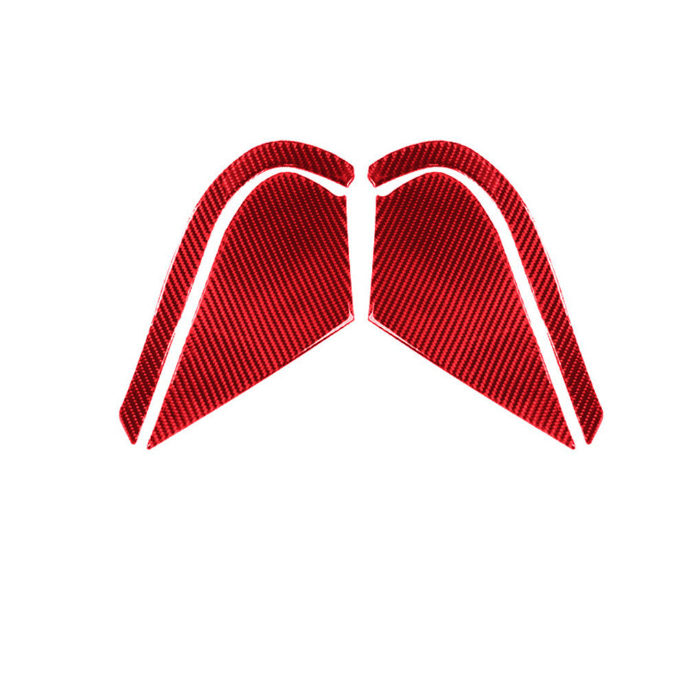 4x Red Carbon Fiber Door Bumper Panel Trim Cover for Toyota Highlander 2008-2013
