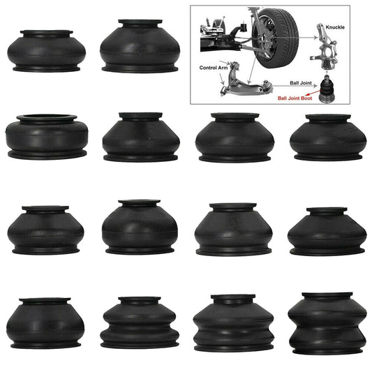 14-Piece Universal Rubber Tie Stick End Ball Joint Dustproof Boots Dustproof Covers Boots Leggings