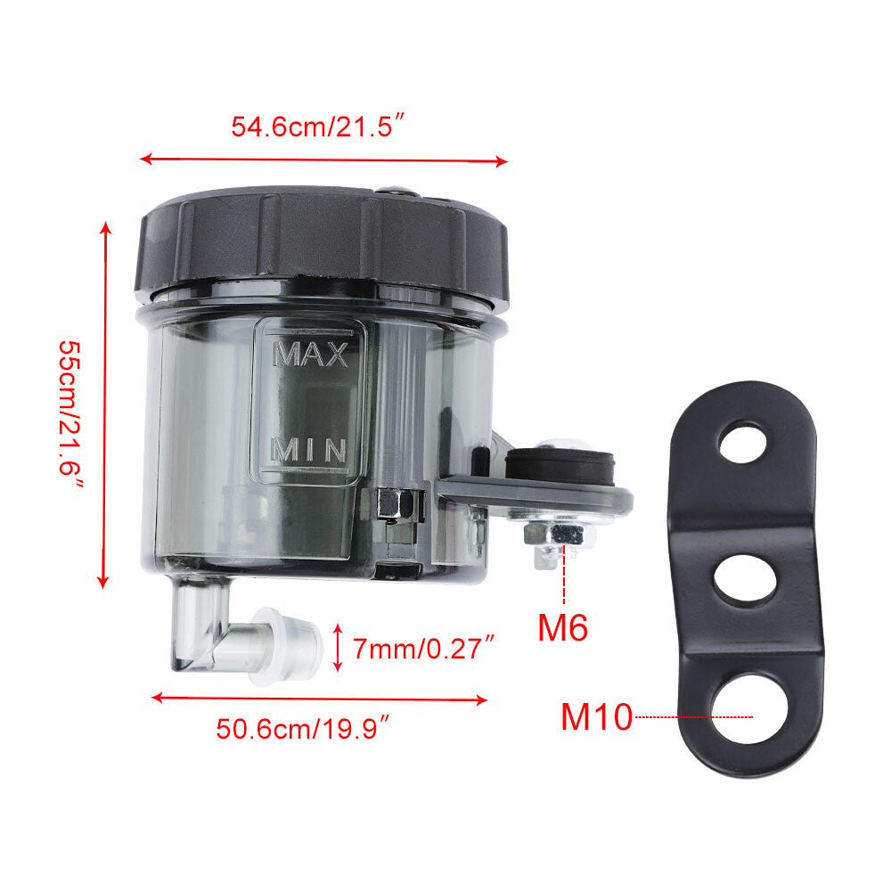 Motorcycle Front Brake Clutch Master Cylinder Fluid Reservoir Fuel Tank Oil Cup